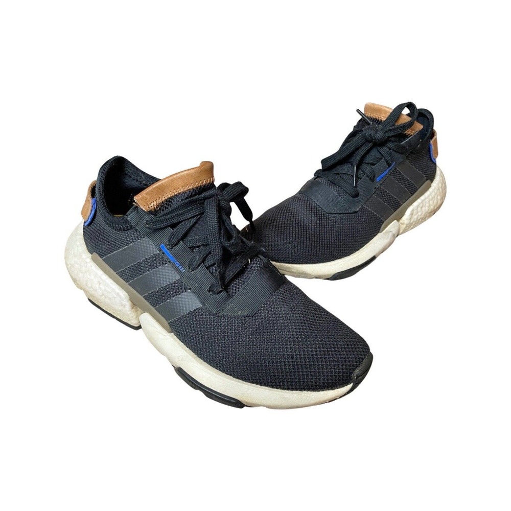 Size 8 Adidas Mens Running Shoes Pod-S3.1 Core Black 2018 Good Condition